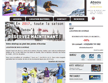 Tablet Screenshot of absolusport.fr
